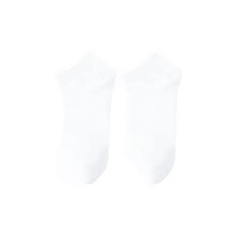 Low Cut Cotton Ankle Socks - White (5 Pairs)