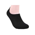 Low Cut No Show Bamboo Socks for Men, Non-Slip Heel Grip - Black, 4 Pairs