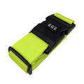 Luggage Strap with 3-Digit Combination Lock - Lime Green