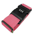 Luggage Strap with 3-Digit Combination Lock - Pink