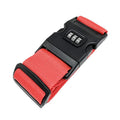 Luggage Strap with 3-Digit Combination Lock - Red