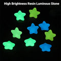 Luminous Five Pointed Star Beads Glow in the Dark DIY Decor - Pack of 100 - view 3