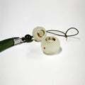 Luminous Stone Chinese Style Key Chain - Spice Bag Charm, Olive Green Tassel - view 4
