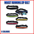 Lycra Waist Running Belt Bum Bag with Zip Pocket - Rose Red - view 2