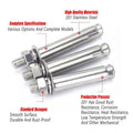 M12 Stainless Steel Expansion Anchor Bolts, Pack of 5 - 110 mm Long - view 5
