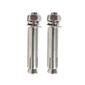 M16 Stainless Steel Hexagon Expansion Bolts, Pack of 2 - 100 mm Long