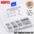 M2 Self Tapping Screw Assortment Kit, 800 Piece