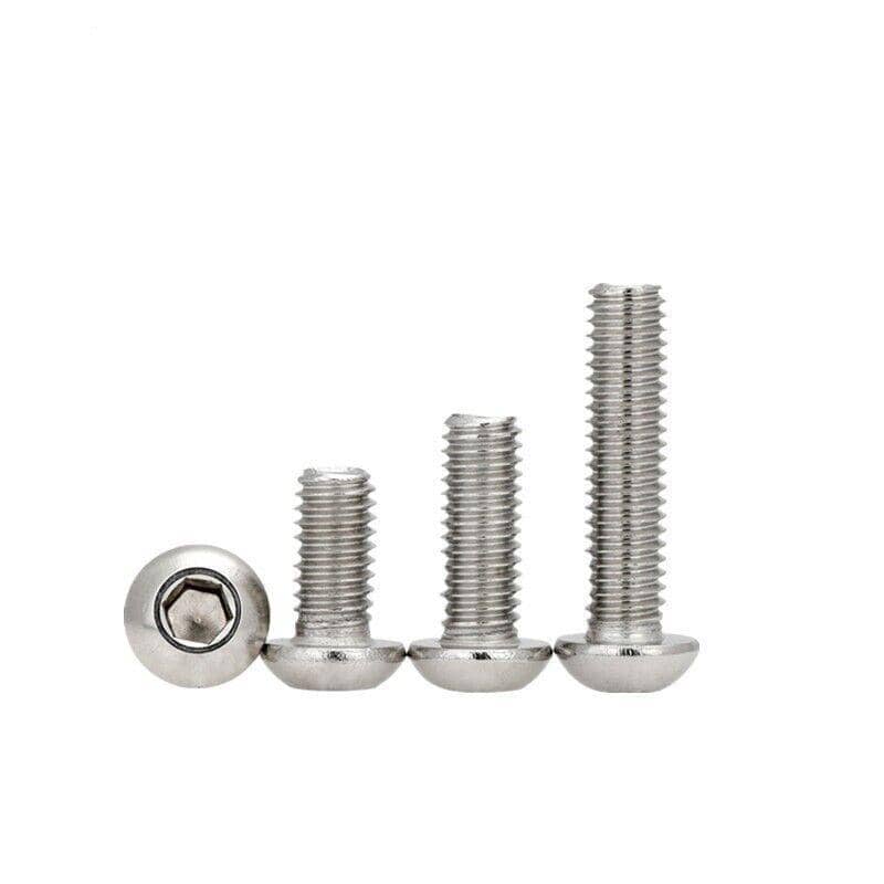 M3 M4 M5 304 Stainless Steel Hex Socket Button Head Bolts, Screws and Nuts Kit, Pack of 500 - view 3