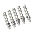 M6 Stainless Steel Hex Head Expansion Anchor Bolts - 50 mm Length, Pack of 5