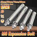M6 Stainless Steel Hex Head Expansion Anchor Bolts - 50 mm Length, Pack of 5 - view 2