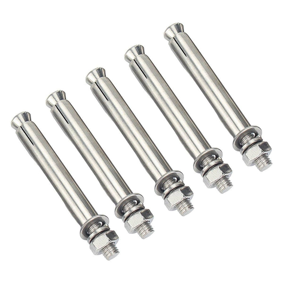 M6 Stainless Steel Hex Head Expansion Anchor Bolts - 70 mm Length, Pack of 5
