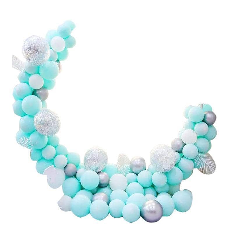 Macaron Balloon Arch Garland Kit - Aqua Blue, Pack of 117