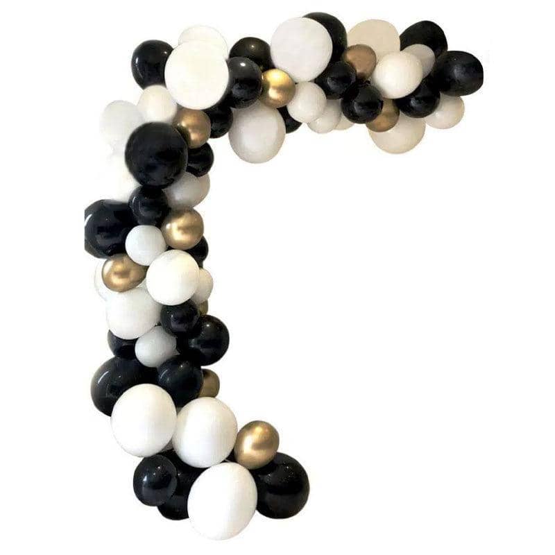 Macaron Balloon Arch Garland Kit - Black, Pack of 134