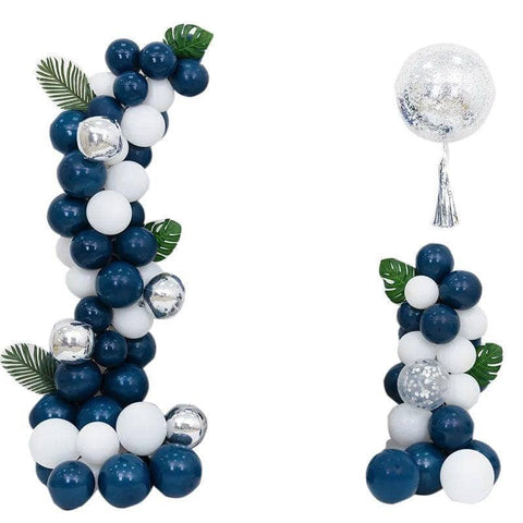 Macaron Balloon Arch Garland Kit - Dark Blue, Pack of 81
