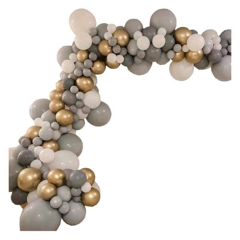 Macaron Balloon Arch Garland Kit - Grey, Pack of 177