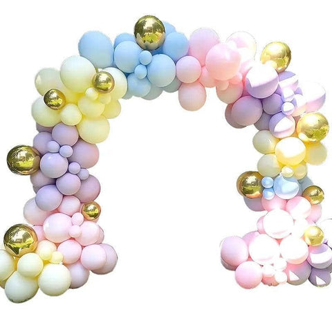 Macaron Balloon Arch Garland Kit - Mixed Pastel Colours, Pack of 120