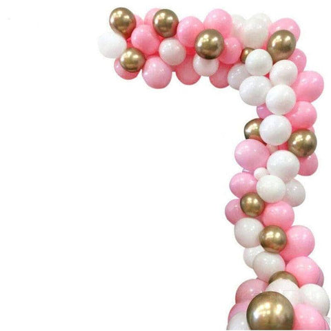 Macaron Balloon Arch Garland Kit - Pink and White, Pack of 117