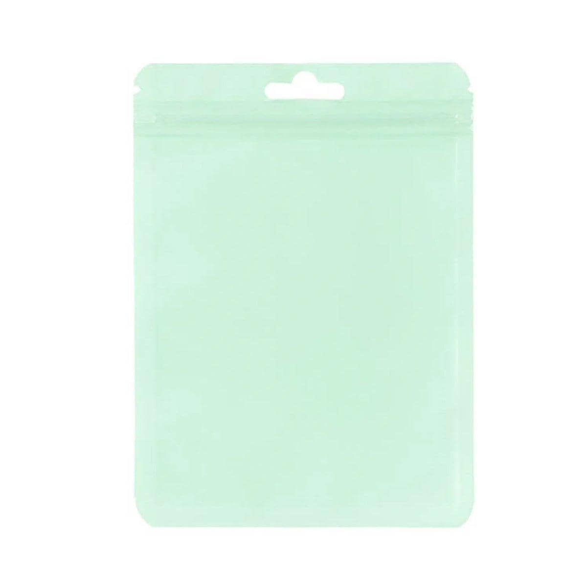 Macaron Zip Lock Bags, Pack of 100 - Pastel Green, 20 x 30 cm