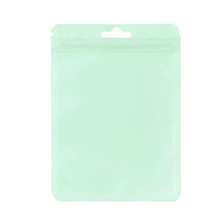 Macaron Zip Lock Bags, Pack of 100 - Pastel Green, 20 x 30 cm