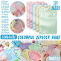 Macaron Zip Lock Bags, Pack of 100 - Pastel Yellow, 13 x 21 cm - view 2