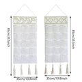 Macrame Hanging Storage Bag with 15 Mesh Pockets - Diamond Pattern - view 4