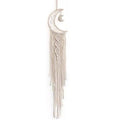 Macrame Moon Dream Catcher Wall Hanging, Beige, 96 cm - view 2