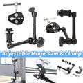 Magic Arm Crab Claw Clip, Black Metal, 11 Inch (27.9cm)
