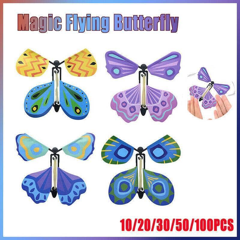 Magic Flying Butterfly Card Insert Toy for Birthday and Anniversary Cards - Pack of 10 - view 2