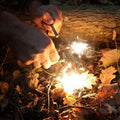 Magnesium Flint Rod Fire Starter with Scraper - Red - view 5