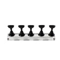 Magnetic Acrylic Nail Art Display Stand with Tip Holders - Black