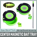 Magnetic Bait Tray with Rotating Lid for Carp Fishing - With Ground Rod and Mounting Clamp - view 2