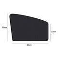 Magnetic Car Side Window Sun Shade Set, 4 Pieces - Black - view 4