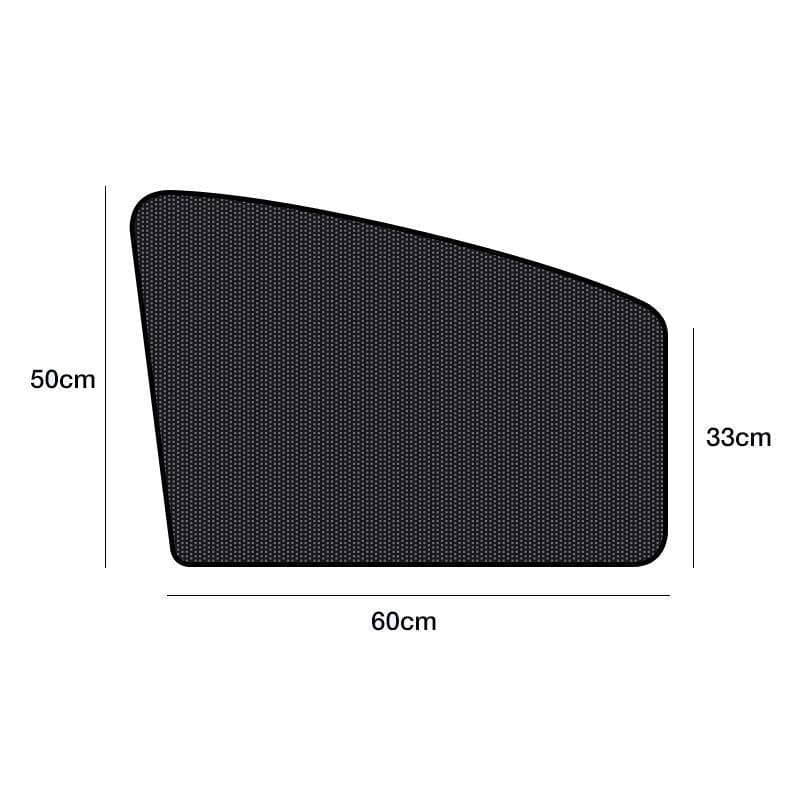 Magnetic Car Side Window Sun Shade Set, 4 Pieces - Black - view 4