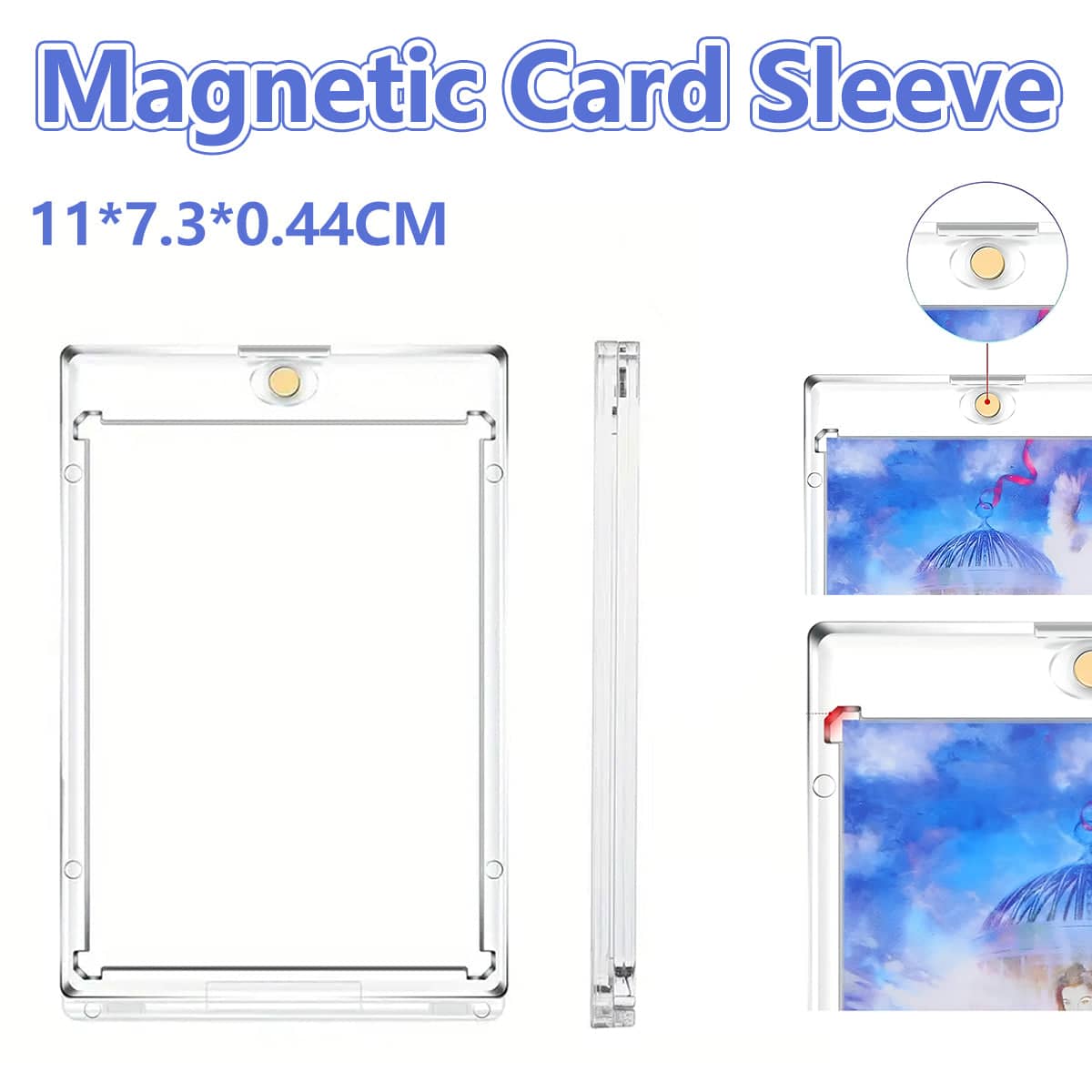 Magnetic Card Sleeve Protector with UV Protection, Anti-Scratch for ID and Bank Cards