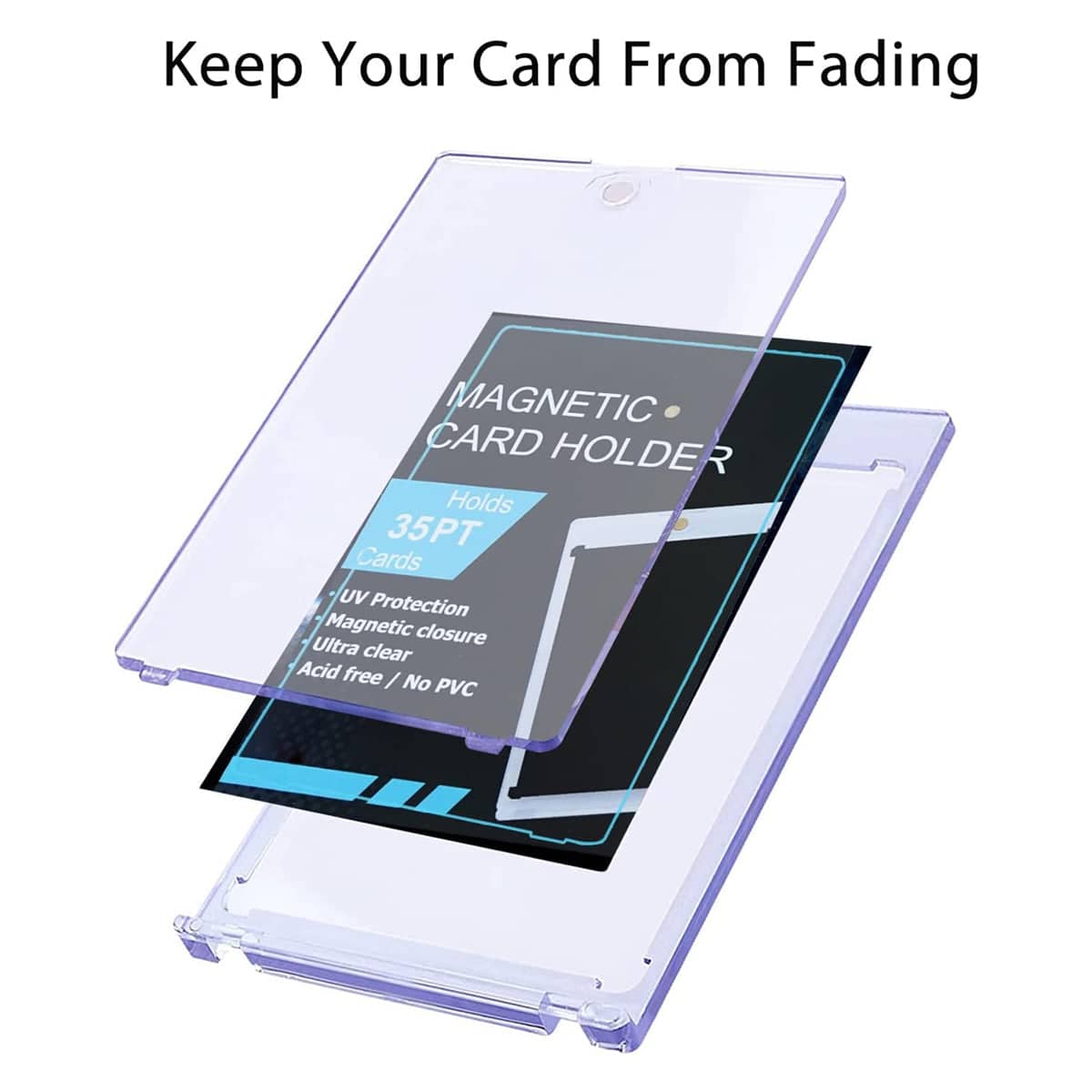 Magnetic Card Sleeve Protector with UV Protection, Anti-Scratch for ID and Bank Cards - view 4