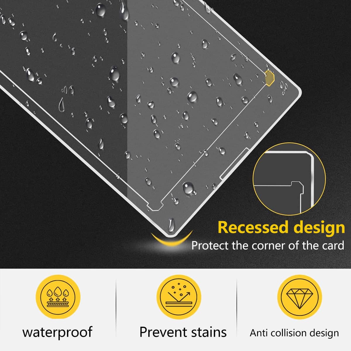 Magnetic Card Sleeve Protector with UV Protection, Anti-Scratch for ID and Bank Cards - view 5