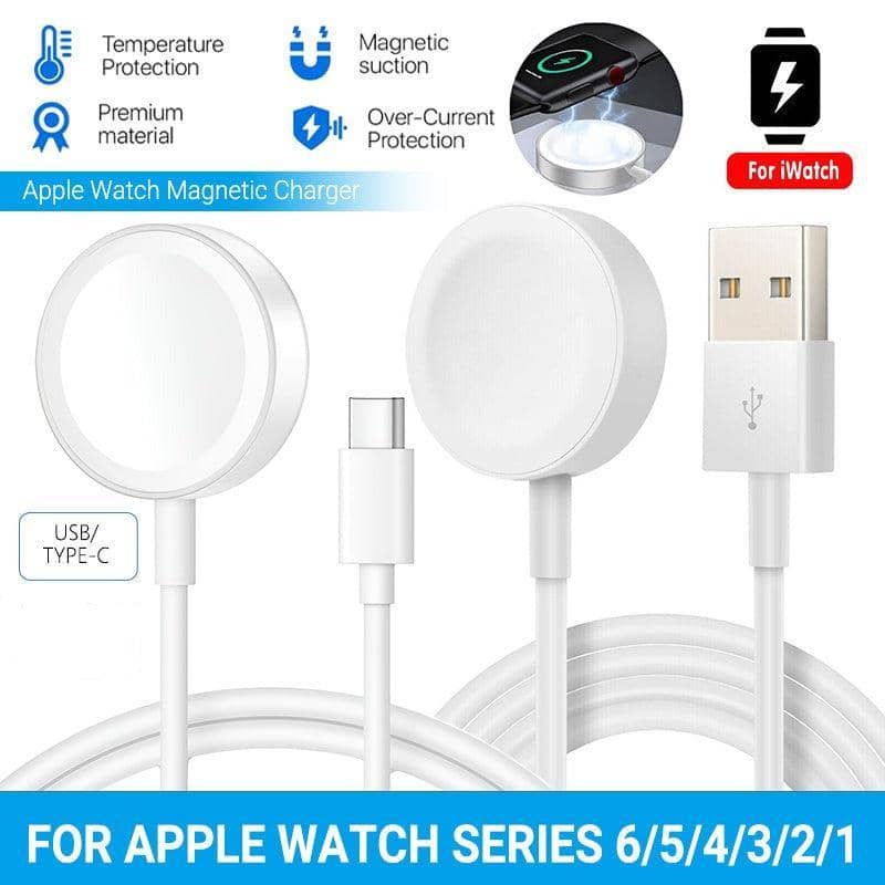Magnetic Charging Cable for Apple Watch, 1 Metre - USB Type C, Pack of 1 - view 2