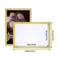 Magnetic Display Frame Set of 6, A3 Wall Mount Sign Holder, Reusable Gold Border - view 3
