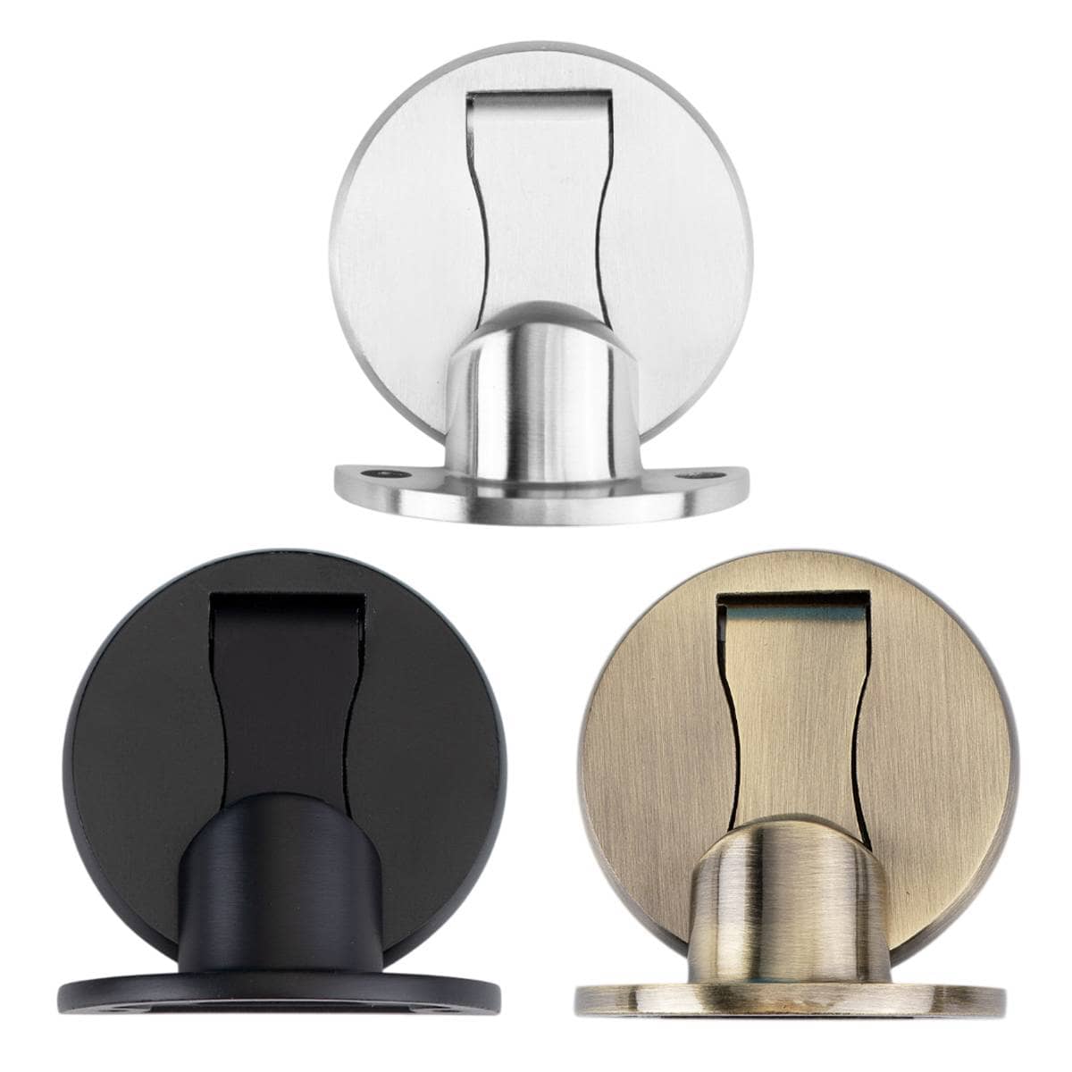 Magnetic Door Stopper - Black, Wall or Floor Mount - view 3