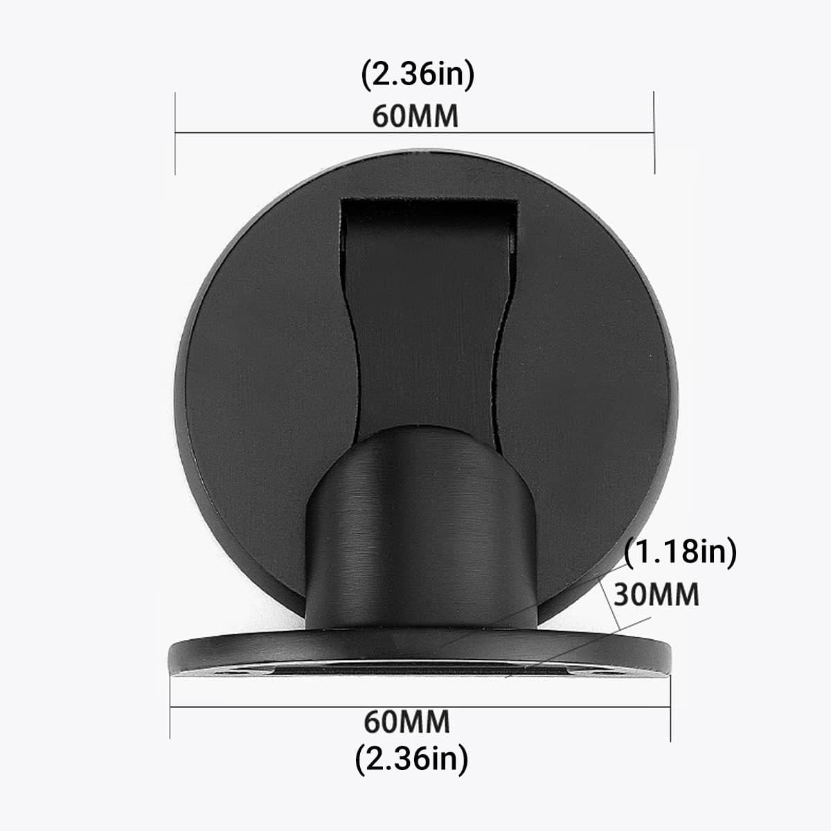 Magnetic Door Stopper - Black, Wall or Floor Mount - view 4