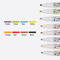 Magnetic Dry Erase Whiteboard Markers, Set of 8 Colours with Eraser Caps - view 4