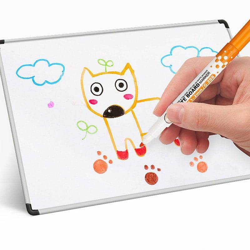 Magnetic Dry Erase Whiteboard Markers, Set of 8 Colours with Eraser Caps - view 5