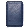 Magnetic Faux Leather Phone Card Holder - Blue