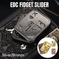 Magnetic Metal Fidget Slider with Playing Card Design - Bronze - view 2