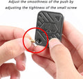 Magnetic Metal Fidget Slider with Playing Card Design - Bronze - view 4