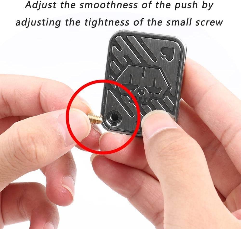 Magnetic Metal Fidget Slider with Playing Card Design - Bronze - view 4