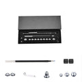 Magnetic Metal Toy Pen Multifunction Writing Pen - Black
