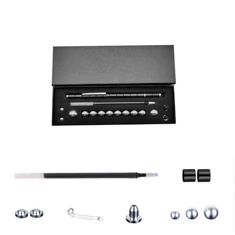 Magnetic Metal Toy Pen Multifunction Writing Pen - Black