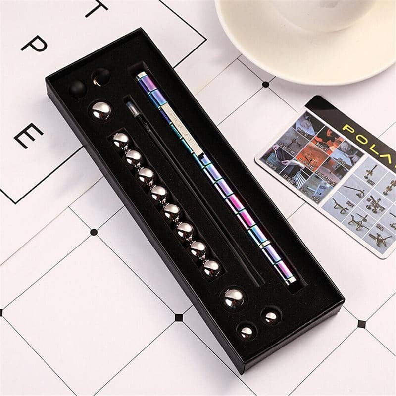 Magnetic Metal Toy Pen Multifunction Writing Pen - Black - view 5