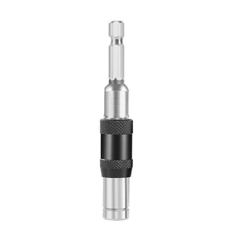 Magnetic Pivoting Screwdriver Bit Holder with 20 Degree Pivot - Silver